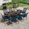 Mondawe 9 Pieces All-Weather Outdoor Dining Set with 8 Dining Chair & Extendable Table - 4 of 4