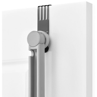 Gray Metal 8-Tier Over-the-Door Shoe Rack