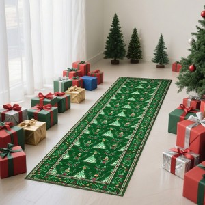Christmas Rugs for Bedroom Washable Holiday Decorative Accent Rug - 1 of 4