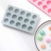 Aoibox 3-Piece Silicone Candy & Chocolate Molds Set - Heart, Round, Square Shapes for Baking, Ice, Jello, Cake Decorations, Non-Stick & Easy Clean - 4 of 4
