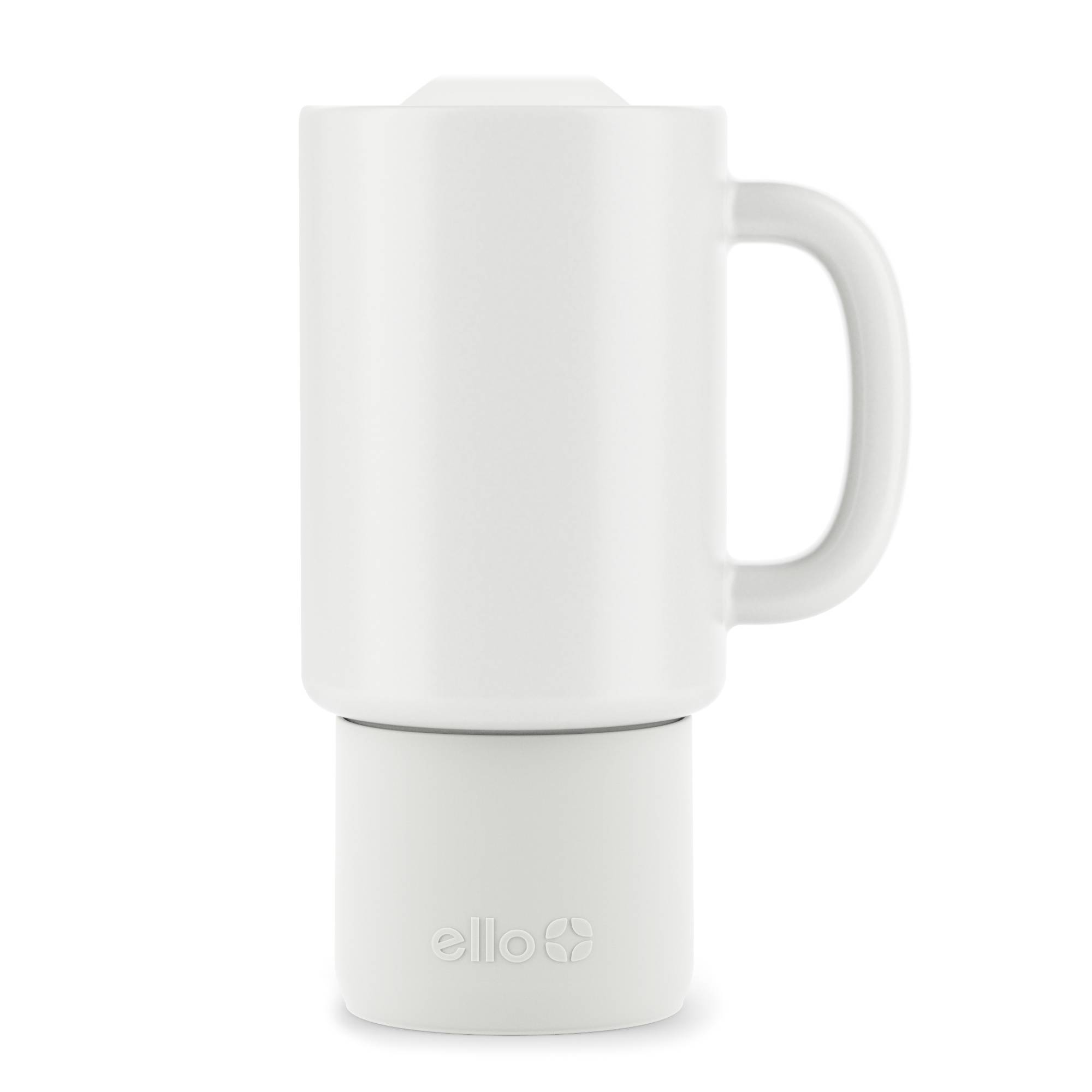 Ello Commute 18oz Ceramic Travel Mug White