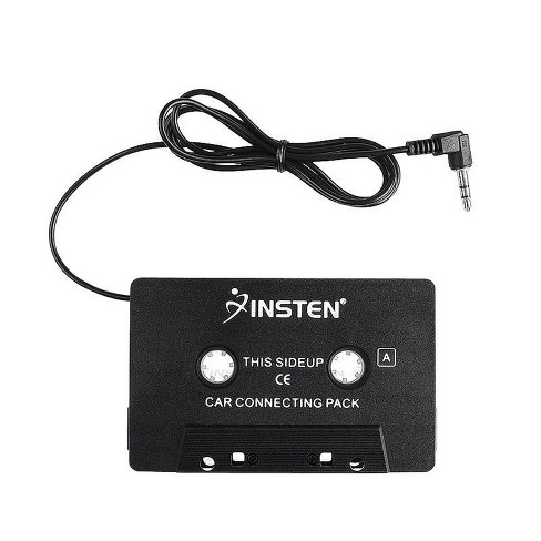 Insten Universal Car Audio 3.5mm Cassette Adapter, Black For Apple Iphone 6  5s Samsung Galaxy S5 S4 Htc One M8 M7 Lg G3 : Target