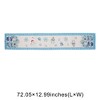 Unique Bargains Christmas Table Runner Light Blue White 72"x13" 1 Pc - 3 of 4