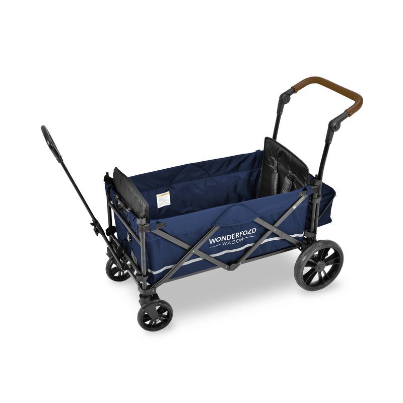 WONDERFOLD X2 Push and Pull Wagon Stroller - Navy, 4 of 7
