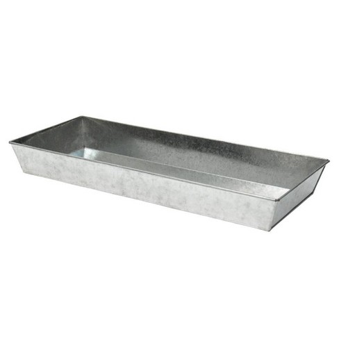 Versatile Galvanized Steel Tray Antique Finish - Achla Designs