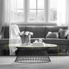 NicBex Modern 48" Oval Coffee Table with Metal Frame for Living Room and Office - 4 of 4
