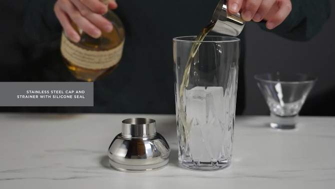 Viski Admiral Cocktail Shaker - Stainless Steel, 2 of 10, play video