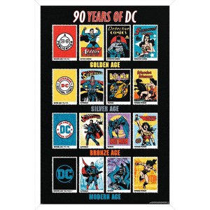 Trends International DC Comics 90th - 90 Years Of DC Framed Wall Poster Prints - 1 of 4