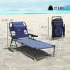 Folding Lounge Chair w/ Reclining Back - 3 of 4