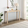 KTMBDW 46 inch Pinewood Entryway Table, Console Table Entrance Table, Narrow Sofa Table for Living Room, Entryway, Hallway - 2 of 4