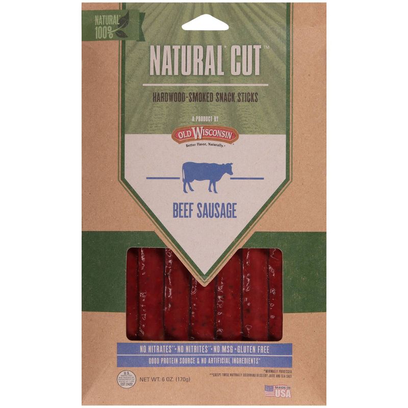 Old Wisconsin Beef Sausage Sticks - 6oz, 1 of 5