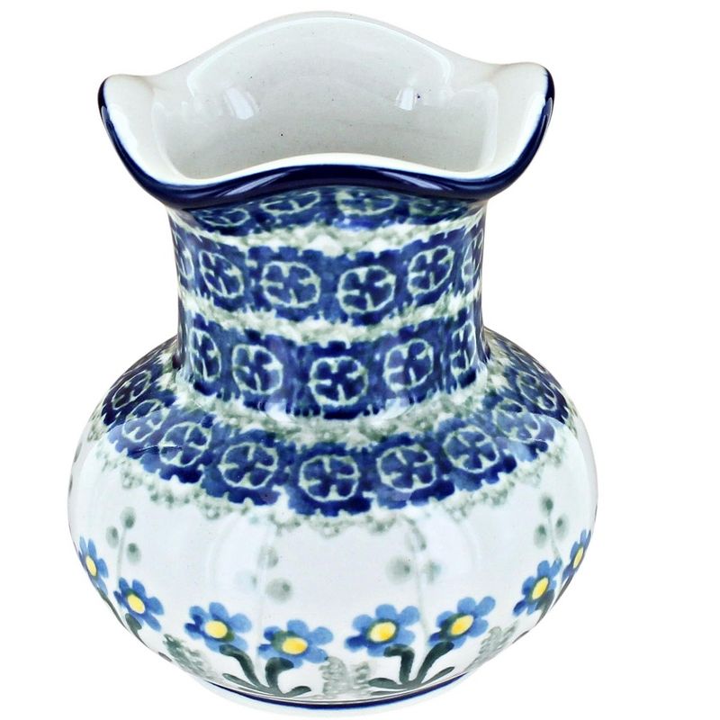 Blue Rose Polish Pottery 968 Ceramika Artystyczna Bud Vase, 1 of 2