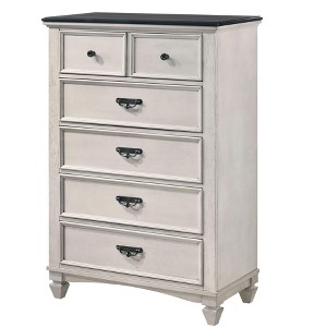 NicBex Wooden Drawer Dresser for Bedroom,Modern Style Drawers with Black Handle ,Dressers for Kids Room,Living Room,Entry and Hallway,White - 1 of 4