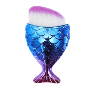 Unique Bargains Angled Mermaids Shape Foundation Brush 1 Pc - 1 of 4