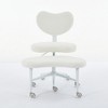 Vynxaria Meditation Chair Plus - Versatile Cross-Legged Chair with Lumbar Support & Wheels - 3 of 4