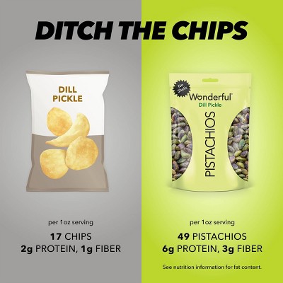 Wonderful No Shell Dill Pickle Pistachio Nuts - 11oz