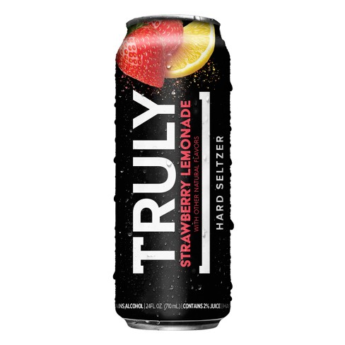 Truly Strawberry Lemonade Hard Seltzer - 24 Fl Oz Can : Target