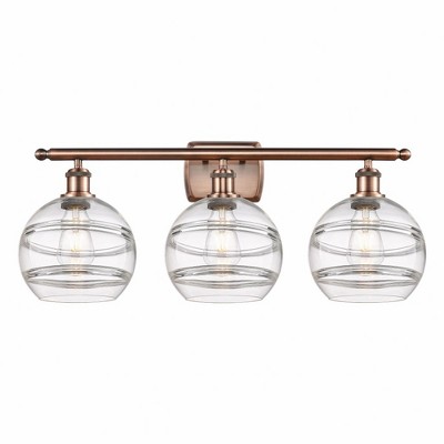 Rochester - 3 Light Bath Vanity In Industrial Style-10.88 Inches Tall and 28 Inches Wide