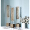 HomeRoots Set of Three Gold Metal Modern Abstract Tabletop Sculpture - 2 of 4
