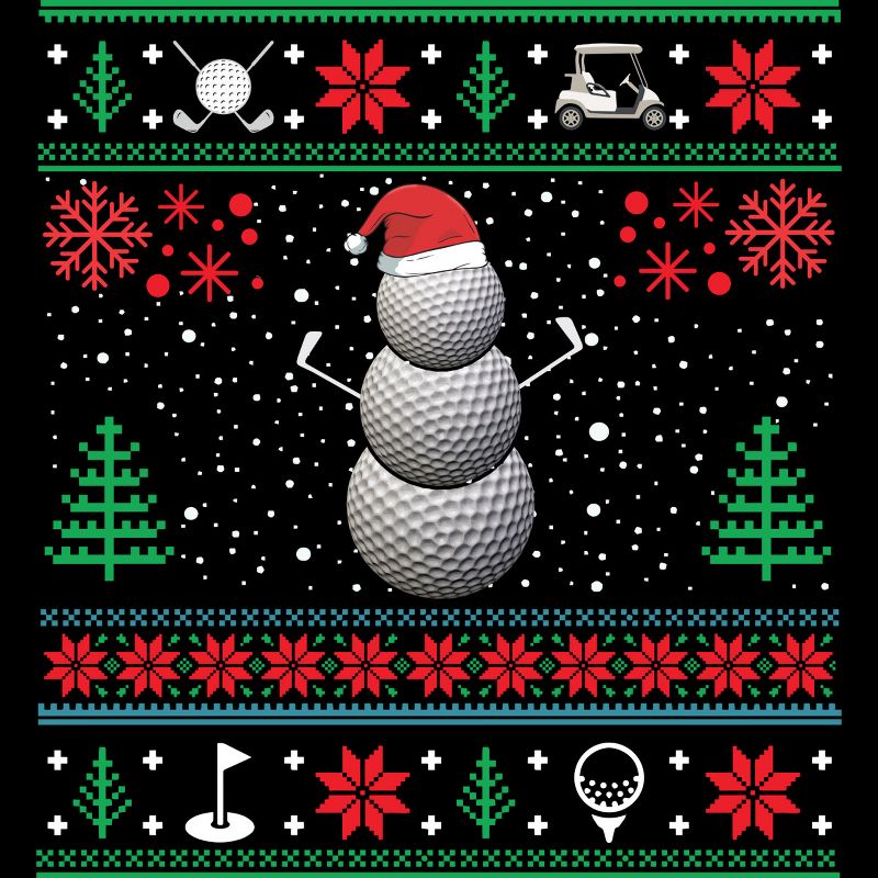 Men's Design By Humans Christmas Golf Golfing Golfer Ugly Christmas Xmas By pahari Tank Top, 2 of 5