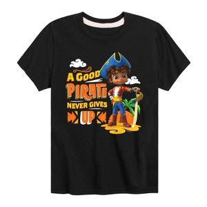 Boys' - Santiago of the Seas - A Good Pirate Never Gives Up Short Sleeve Graphic T-Shirt - 1 of 4