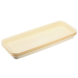 Unique Bargains Indoor Outdoor Plastic Rectangular Plant Pot Saucers Flower Drip Tray 3 Pcs - 1 of 4