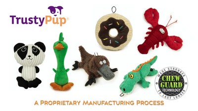 TrustyPup Plush Gator Dog Toy Large Teal | Target