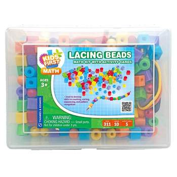 Thames & Kosmos Kids First Math: Lacing Beads Math Kit with Activity Cards