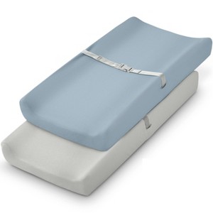 LISM 2-Pack 100% Cotton Changing Pad Covers Diaper Changing Pad Sheets - 1 of 4