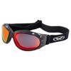 2 Pairs of Global Vision Eyewear Eliminator Safety Motorcycle Goggles with Green Mirror, Red Mirror Lenses - 3 of 4
