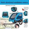 Kumasinova Bicycle Carrier,Cart with Easy Folding Frame,Quick Release Wheel,Non-Slip Floor,Internal Leash,Bike Trailer for Small and Medium Pet - 4 of 4