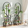 2 Pack 6 Tier Tall Plant Stand Metal Indoor Plant Stand with Detachable Wheels - 2 of 4