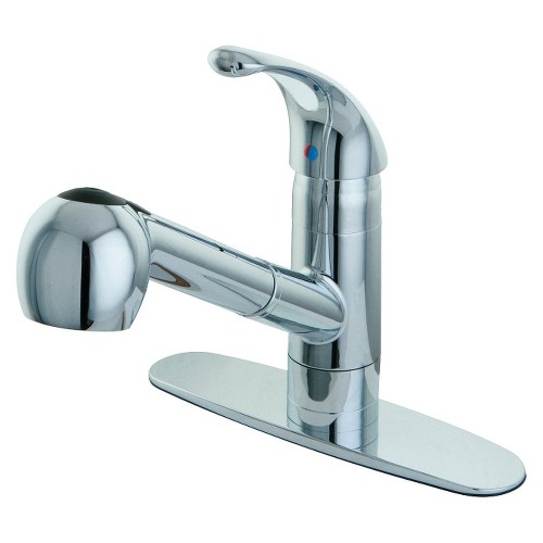 Pull-Out Sprayer Kitchen Faucet Chrome - Kingston Brass, Grey