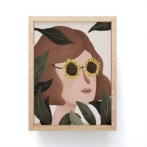 Lebrii Margot Sunflower Portrait Framed Mini Art Print - Society6 - 1 of 3