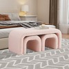 Hrinhom 43.5"W 3-Piece Modern Bedroom Ottoman Bench,Modern Nesting Bench Set - 2 of 4