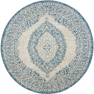 Courtyard CY8751 UV & Stain Resistant Non-Shedding Power Loomed Indoor/Outdoor Rugs - Safavieh - 1 of 4