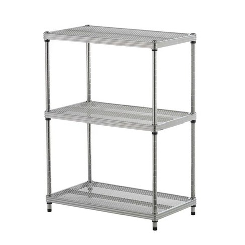 3 tier metal store shelving unit target