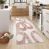 Modern Abstract Stripe Area Rugs for Living Room Ultra Soft Thin Low Pile Washable Carpet Indoor Non Slip Carpet Office Home Decor - 3 of 4