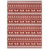 COZONY Christmas Area Rug, Multicolor Washable Low Pile Carpet with Snowflake Pattern, Non-Slip Holiday Decor Rug for Living Room, Bedroom - 2 of 4