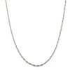Black Bow Jewelry 2mm, Sterling Silver Twisted Solid Herringbone Chain Necklace - 3 of 4