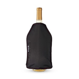 Innovine Freeze Gel Bottle Sleeve, Portable Cooler, Fits Standard Wine Bottles, Durable Nylon Exterior, Perfect for Travels, Set of 1, Graphite - 1 of 4