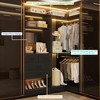 Aheaplus Freestanding Closet System with 4 Drawers, Walk-In Wooden Closet Orangizer with 6 Shelves and 2 Rods - 3 of 4