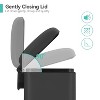 Bathroom Trash Can with Lid, Removable Inner Bucket, Soft Close Step-on Pedal, Fingerprint-Resistant Stainless Steel Kitchen Trash Can - 2 of 4