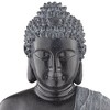 Sitting Buddha 28" High Large Indoor Outdoor Decor Faux Stone Floor Water Fountain with Light LED Outside Garden Patio - 3 of 4
