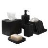 Moda at Home Fitzroy Resin Bathroom Tray Black - 3 of 3