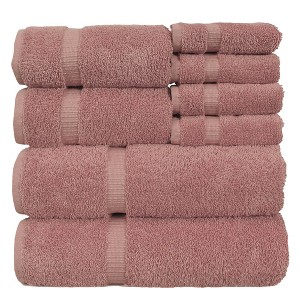 BC BARE COTTON Luxury Hotel & Spa Quality, 750+ GSM, , 2 Bath Towel, 2 Hand Towel, 4 Washcloths (8 Piece, White) - 1 of 1