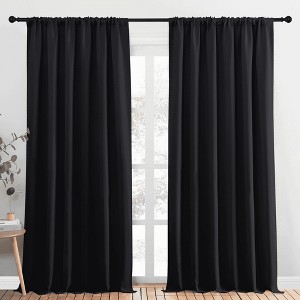 NICETOWN Blackout Curtains Rod Pocket Thermal Insulated Privacy Drapes (2 Panels) - 1 of 4