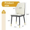 NicBex PU Dining Chairs Set of 4,Modern Kitchen Chairs with High Backrest and Metal Legs for Living Meeting Room,Bedroom - 3 of 4