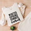 Simply Sage Market Winter Spring Summer Football Lightweight Garment Dyed Sweatshirt - 3 of 4