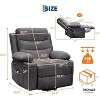 Power Lift Recliner Chair, for Living Room or RV Single Sofa for Adults, 135° Reclining Accent Chairs, 2 Cup Holders and Side Pockets - 2 of 4